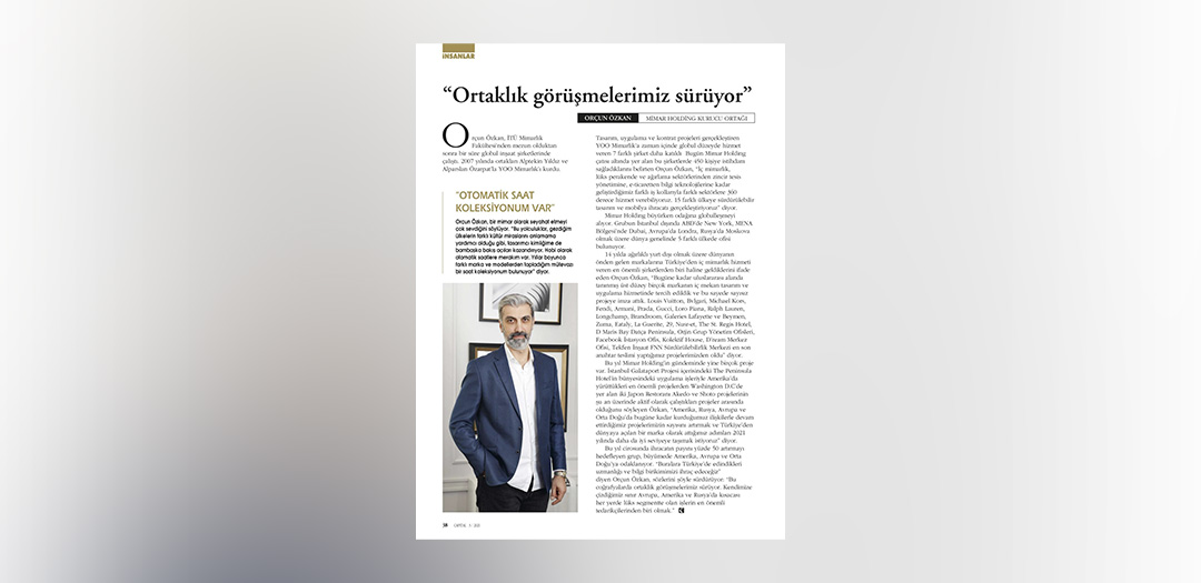 Interview with Mr. Orçun Özkan